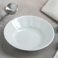 Блюдце д/варенья, соуса фарфор. d11см, 110мл Белое без рисунка ("Добрушский фарфор")