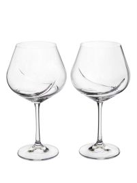 Набор бокалов стекло "BOHEMIA" "Турбуленция" 2шт 570мл д/вина.