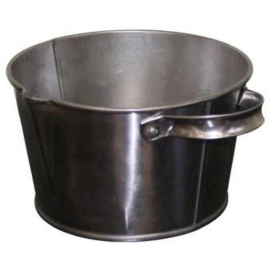 Ведро "Подойник" металл. 3,5л белая пищевая жесть, лакированный