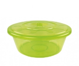 Таз пластм. 10л с Крышкой Прозрачный "Хозяюшка"