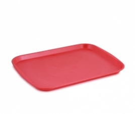 Поднос пластм. 480х355х23мм "общепит" Красный