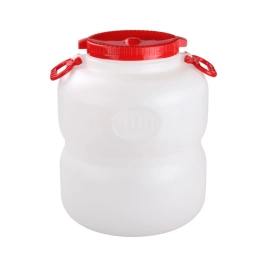 Бочка пластм. 40л с винт. крышкой, с навесн. и углубл. ручк., горл.д.220мм, Цветная ("Радиан")