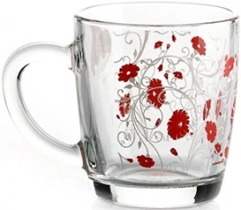 Набор кружек стекло "Pasabahce" 2шт 350мл "СЕРЕНЕЙД РЭД"