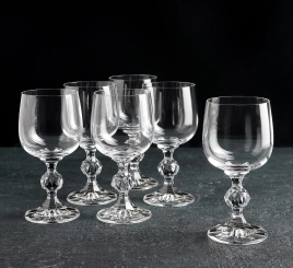 Набор бокалов стекло "BOHEMIA" "Клаудия" 6шт 190мл д/вина