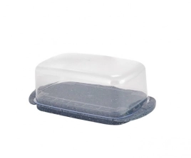 Масленка пластм. "STONE" 180х95х65мм Темный камень