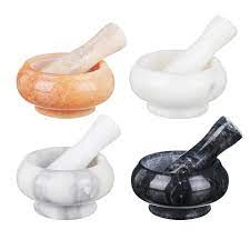 Ступка мраморная с пестиком 0,8л d4,5см, выс.9см