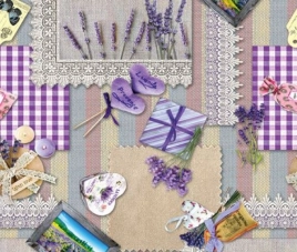 Клеёнка на неткан.основе "Dekorama" "Прованс" шир.1,40м