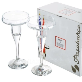 Набор подсвечников стекло Pasabahce "Бейзик" 2шт 170мм