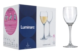 Набор бокалов стекло Luminarc "Signature" 6шт 190мл д/вина