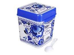 Емкость д/продуктов пластм. "Флорель" "Соль" 1,2л с ложкой