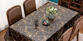 Клеёнка на ткан.основе BELLE черный, шир.1,40