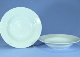 Тарелка фарфор. глубокая d20см 230мл Белая б/рис. ф."Идиллия"