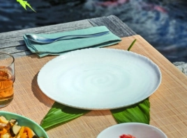 Тарелка стекло Luminarc "Ammonite" мелк. d26см Белый