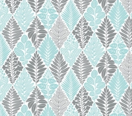 Клеёнка на ткан.основе КОЛОРИТ "Листики" шир.1,3м