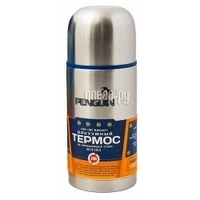 Термос нерж."Пингвин" 1,0л Узк.горло, с глух.пробк.