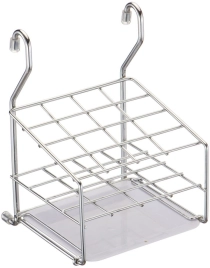 Держатель навесной д/рейлинга d16мм металл. хромир. д/Стол.приб.22х15см