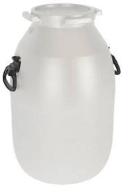 Бочка пластм. 51л с винт, крышкой с вкладышем-уплотнителем, с горл.д.192мм 382хх382х605мм