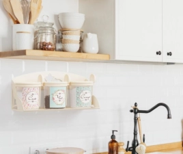 Набор емкостей для сыпучих прод. пластм. 3х 0,7л "Ассорти" на полке