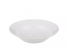 Тарелка фарфор. глубокая d20см 500мл Белая б/рис.