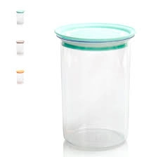 Банка для продуктов пластм. 1,0л 115х115х165мм с вакуум.