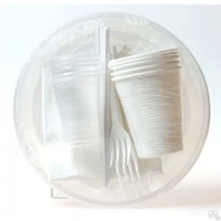 Одноразовый набор "На троих" 15 предм/3 персоны