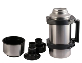 Термос нерж. "АМЕТ" 1,5л "Турист" Узкое горло, складн. ручка