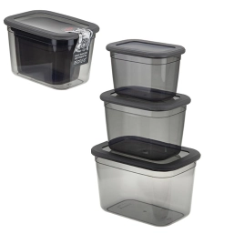 Набор контейнеров д/прод. пластм.с кр. (0,8л+1,3л+2,3л) "Респект"