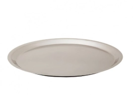 Блюдо нерж. круглое d34см, толщ.0,7мм