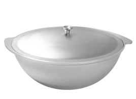 Казан алюм. литой 9,0л d верха-380мм, d дна-138мм, мет.крышка Kukmara к90