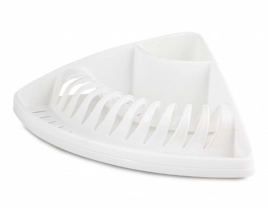 Сушилка для посуды пластм. уголовая 353х353х130мм Белый