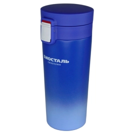 Термос нерж."Биосталь" 0,4л Узк.горло с фильтр.д/завар. "небесн.лазурь"