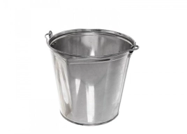 Ведро "Подойник" металл. 9л НЕРЖ.СТАЛЬ