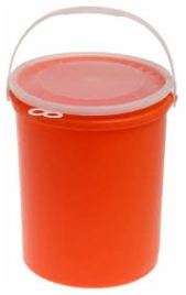 Ведро пластм. 12л с герметичной Крышкой, д/Пищевых продуктов Цветное