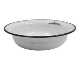 Миска эмалированная 1,0л d220мм с дек. "Harvest"