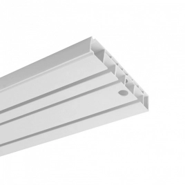 Карниз потолочный шина 3-рядный Стандарт 1,6м в инд.уп (крючки+стопор) Легранд 