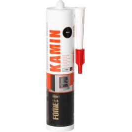 Герметик жаростойкий 280мл черный Fome FLEX Kamin (+1500C) 