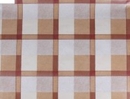 Клеёнка на ткан.основе КОЛОРИТ 109/2 Шотландка бежевая шир.1,25м *25м