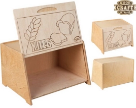 Хлебница деревянная 360х200х270мм с раздел. доской