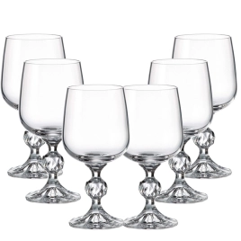 Набор бокалов стекло "BOHEMIA" "Клаудия" 6шт 230мл д/вина