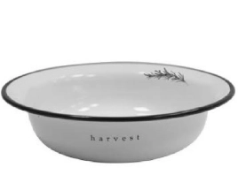 Миска эмалированная 4,0л d320мм с дек. "Harvest"