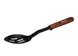 Ложка кух. нейлоновая, резин. ручка "Marmiton" с прорезями 31 см