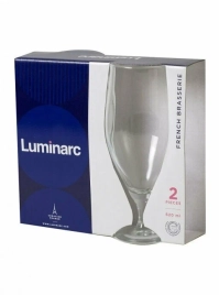 Набор бокалов стекло Luminarc "French brasserie" 2шт 620мл д/пива