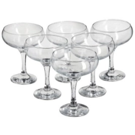 Набор бокалов стекло Pasabahce "Бистро" 6шт 275мл д/шамп.(креманка)