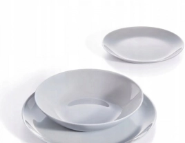 Тарелка стекло Luminarc "Diwali Granit" мелк. d19см Серый