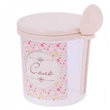 Емкость д/продуктов пластм. "Ассорти" "Соль" 1,0л, с ложкой