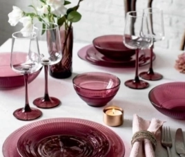 Салатник стекло Luminarc "Idylle Lilac" d12см Бордовый