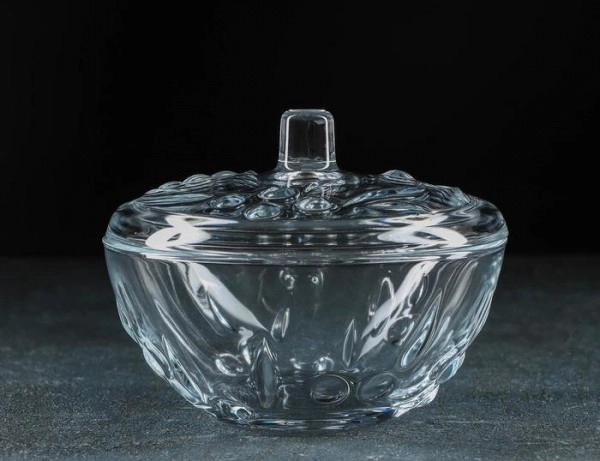 Сахарница стекло Pasabahce "Перла" с крышкой 500мл d14cм фото 1