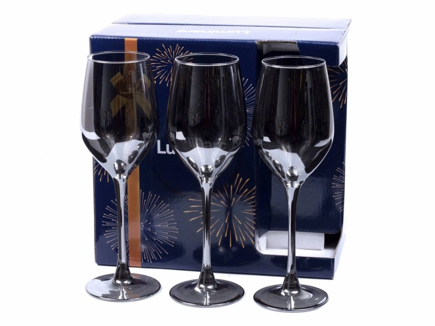 Набор бокалов стекло Luminarc "Celeste Shiny Graphite" 6шт 270мл д/вина фото 1