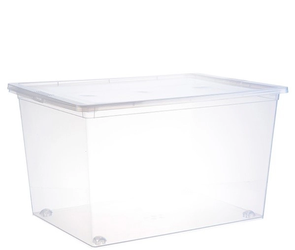 Контейнер д/прод. пластм.50,0л 530х370х300мм Прозрачный фото 1