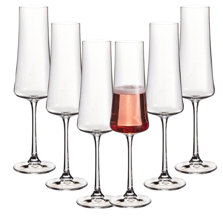 Набор бокалов стекло "BOHEMIA" "Экстра" 6шт 210мл д/шампанского фото 1